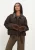 Co'Couture Jack Dames Olvacc Check Balloon Jacket,