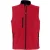 SOLS Heren Rallye Soft Shell Bodywarmer Jacket (Rood)