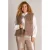 Yest Curve Plus Size teddy gilet – bruin