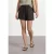 Street One Dames High Waist shorts met paperbag tailleband in Bruin