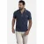 Jan Vanderstorm regular fit polo JOHAR Plus Size donkerblauw