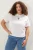 Trendyol Curve Dames Wit Geborduurd Kort Regular fit Grote maten T-shirts