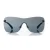 Gequilte shield zonnebril in blauw