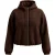 TRENDYOLMİLLA Dames Bruin Effen Oversized Grote maten Jassen