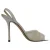 Jimmy Choo Mesh-Accent Slingback Sandalenhakken in Witte Lederen uitvoering