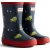 Hunter Kids First Construction Print Laars Rubber Jongens Hunter Navy/Militair Rood Wellingtonlaarzen