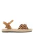 Graceland suède espadrilles met panterprint cognac/zwart