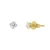 Lucardi Oorbellen ‘Einfach’  goud / transparant