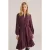 We Fashion Dress Mid Length Aubergine