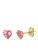 Lucardi Sieraden ‘Klassisch’  goud / pink