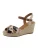 TOM TAILOR Sandalen met riem  beige / bruin / zwart