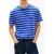 Tommy Hilfiger Regular Stripe Ss Tee Fizzy Blue Stripe