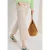 Cecil Dames Broeken met wijde pijpen in Beige