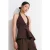Naadloze Halter Peplum Blouse