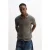 Heren Textured Katoenen Open-Kraag Korte Mouwen Shirt