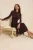 Trendyol Modest Dames Bruin Effen Maxi Lang Casual A-lijn Modest Jurken