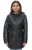 Dames leren parka jas met capuchon-Boekarest