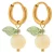 Label Kiki gold plated oorbellen Lemon Spritz