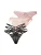 Hunkemöller String  mauve / poederroze / zwart