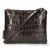 Fred de la Bretoniere leren crossbody tas Bregje Croco donkerbruin