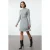TRENDYOLMİLLA Dames Grijs Effen Kort / Mini Lang Casual A-lijn Jurken