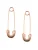 Hey Happiness Oorbellen ‘Safety Pin’  rose-goud