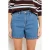 LOLALIZA straight regular waist gestreepte short medium blue denim