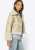 Wittchen Woman Kort Damesjack met Imitatiebont, Lichtbeige, Eco-leer