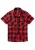 Brandit Checkshirt halfsleeve Heren Shirt met korte mouwen – zwart/rood – 5XL