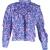 Isabel Marant Etoile Vega bloemenblouse in elektrisch blauw katoen met plooien