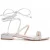 Montevita Platte Sandalen Sandsum In Zilver