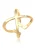 ELLI Ring ‘Kreuz’  goud