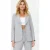 TRENDYOLMİLLA Dames Grijs Effen Lang Regular fit Blazers