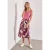 Street One Dames Midi-rok met knoopsluiting en print in Rood