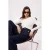 TRENDYOLMİLLA Dames Ecru Effen Lang Getailleerd Blouses