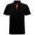 Asquith & Fox Heren Klassieke Pasvorm Contrast Poloshirt (Zwart / Oranje)