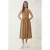 Mouwloze Crew Neck Midi Jurk