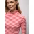 Street One Dames Gestreept shirt in Pink