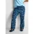 Zizzi high waist gebloemde wide leg jeans medium blue denim
