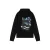 Ambique hoodie met backprint zwart