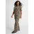 GREAT LOOKS straight fit broek met tape detail panterprint