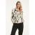 Smashed Lemon Abstracte blouse met tailleceintuur |