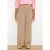 LOLALIZA straight high waist casual broek beige