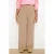 LOLALIZA straight high waist casual broek beige
