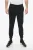 Skinny joggingbroek van katoen met boorden in zwart