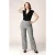 Topvintage exclusive ~ Adeline pied de poule pantalon in zwart en wit