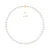 Set Ketting + Oorbellen – Echte Gecultiveerde Zoetwaterparels Ronde 8-9 mm