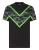 Plein Sport Shirt  basaltgrijs / grasgroen / zwart
