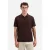No Excess Heren polo 32370411 042 dark brown