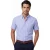 Lichtblauw overhemd Ledub katoen button-down collar witte knoop